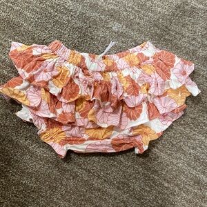 NWT Kate Quinn Double Ruffle Bamboo Bloomers | Retro Flower | Size 18-24 Months